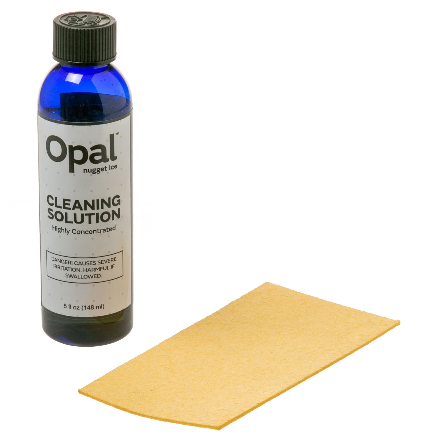 GE Profile Opal | Cleaning Supplies Kit for Opal Nugget Ice Maker | Ice Machine Cleaner Kit Includes (1) 5 oz Bottles of Cleaning Solution, (1) Cleaning Sponge