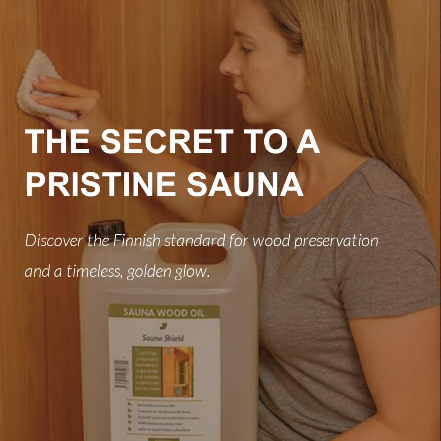 Sauna Shield Sauna Wood Oil - 1.32 Gallons - 100% Pharma-Grade Paraffin Oil | Protects & Nourishes Sauna Wood | Solvent-Free, Unscented, Covers 600+ Sq Ft | for Traditional & Infrared Saunas
