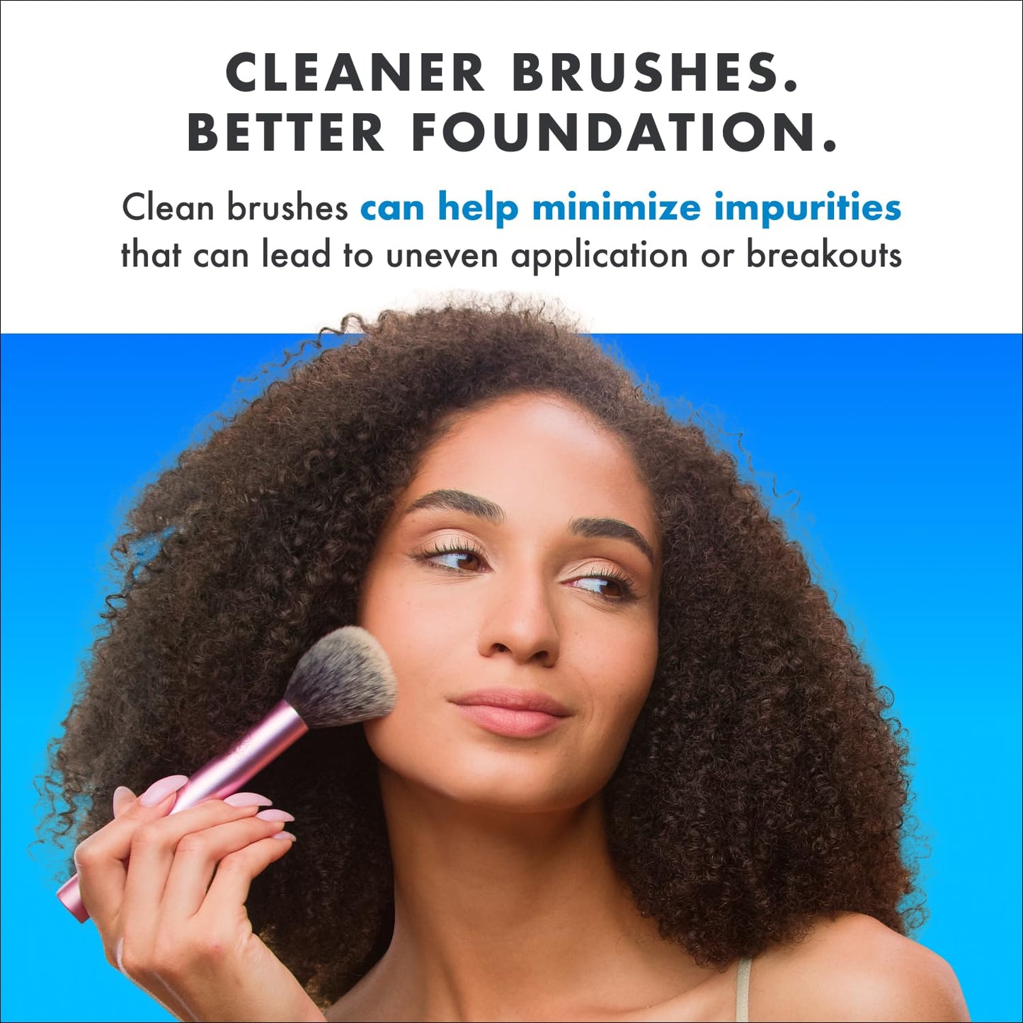 Cinema Secrets Original Blue Vanilla Makeup Brush Cleaner Solution - Professional Cleanser for Makeup Brushes - Quick-Drying, Rinse-Free Formula - Removes Stubborn Waterproof Make Up (8 fl oz)