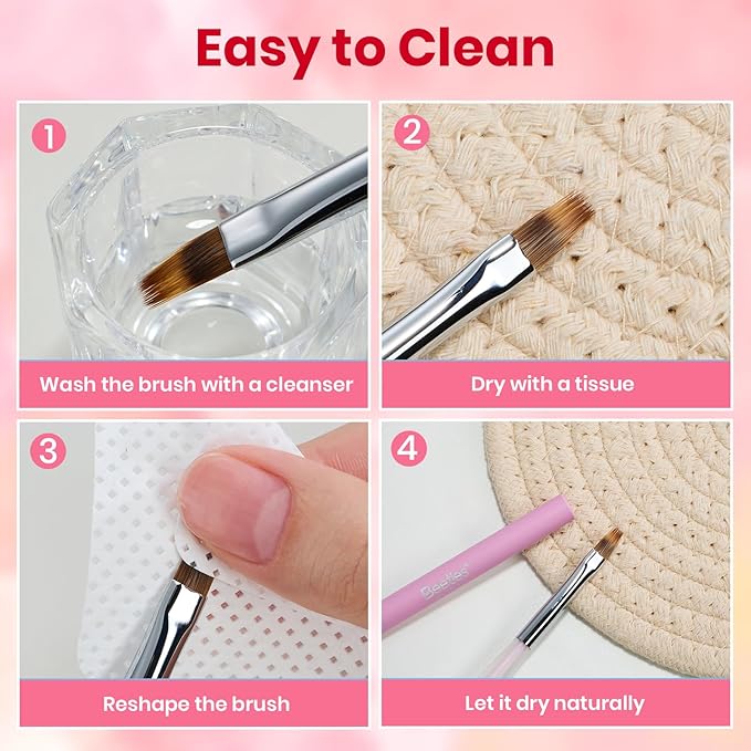 Beetles Nail Art Brush 1Pcs Ombre Gel Nail Art Design Pen Painting Tools Ombre Gradient Fingernail Brush Nails Cleaning Brushes Nails Salon Diy at Home