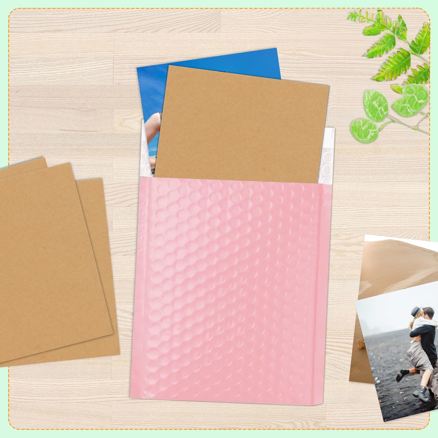 HORLIMER 100 Pack 8.5x11 Chipboard Sheets, Kraft Cardboard for Shipping, Scrapbooking, DIY Crafts