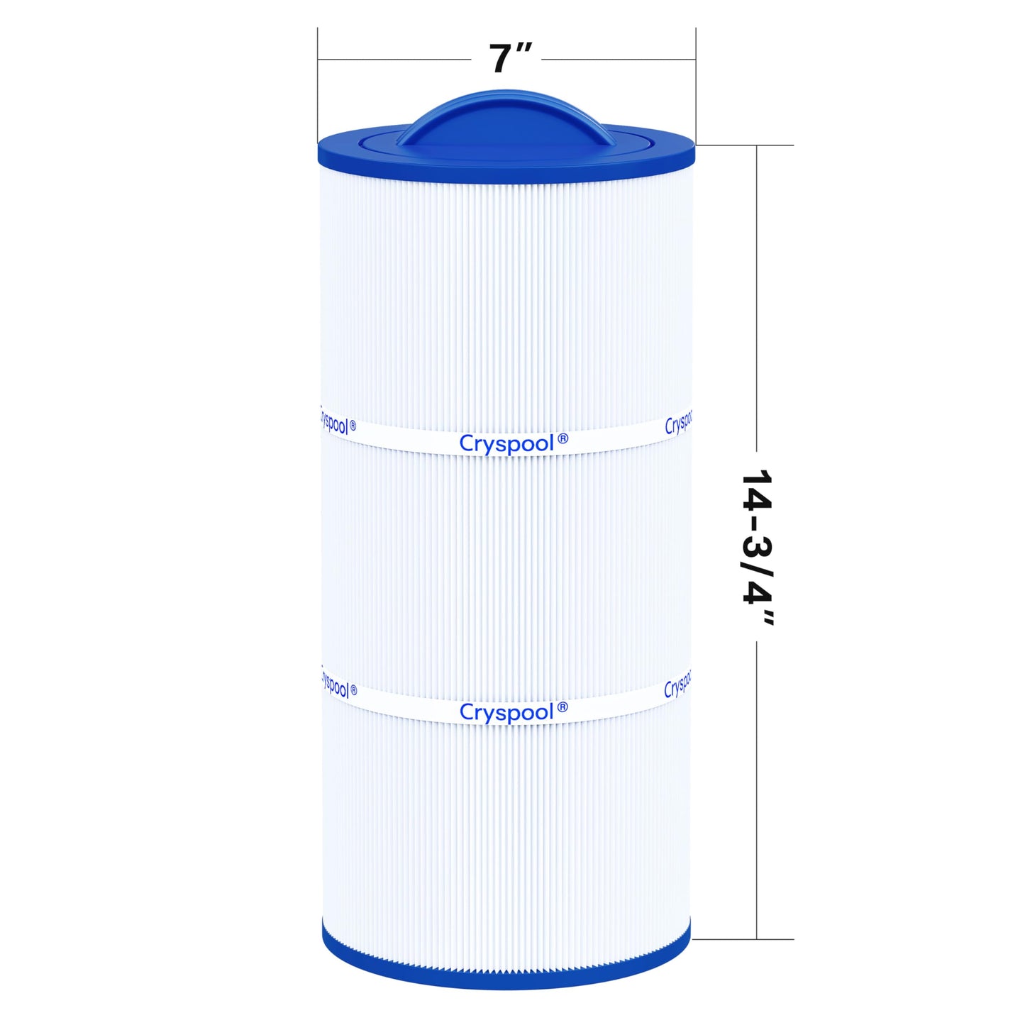Cryspool® 07043 Filter Compatible with Caldera 75, C-7375, 1019301, 73531, PCD75N, FC-3964, 75 Sq. Ft Spa Filter Cartridge, 1 Pack