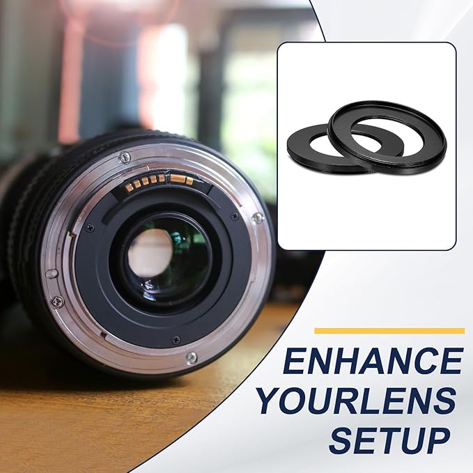 PATIKIL Step Down Ring Adapter 58mm to 52mm, Filter Step-Down Rings Camera Lens Filters Metal Ring Digital for ND IR DSLR Lenses, Black