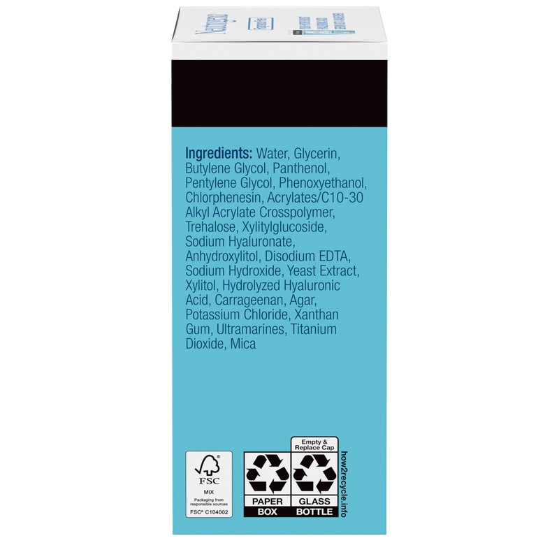 Neutrogena Hydro Boost Hyaluronic Acid Serum for Face & Neck, Lightweight Daily Hydrating Serum with Hyaluronic Acid for Dry Skin, Oil-Free, Non-Comedogenic, Fragrance-Free, 1 fl. oz