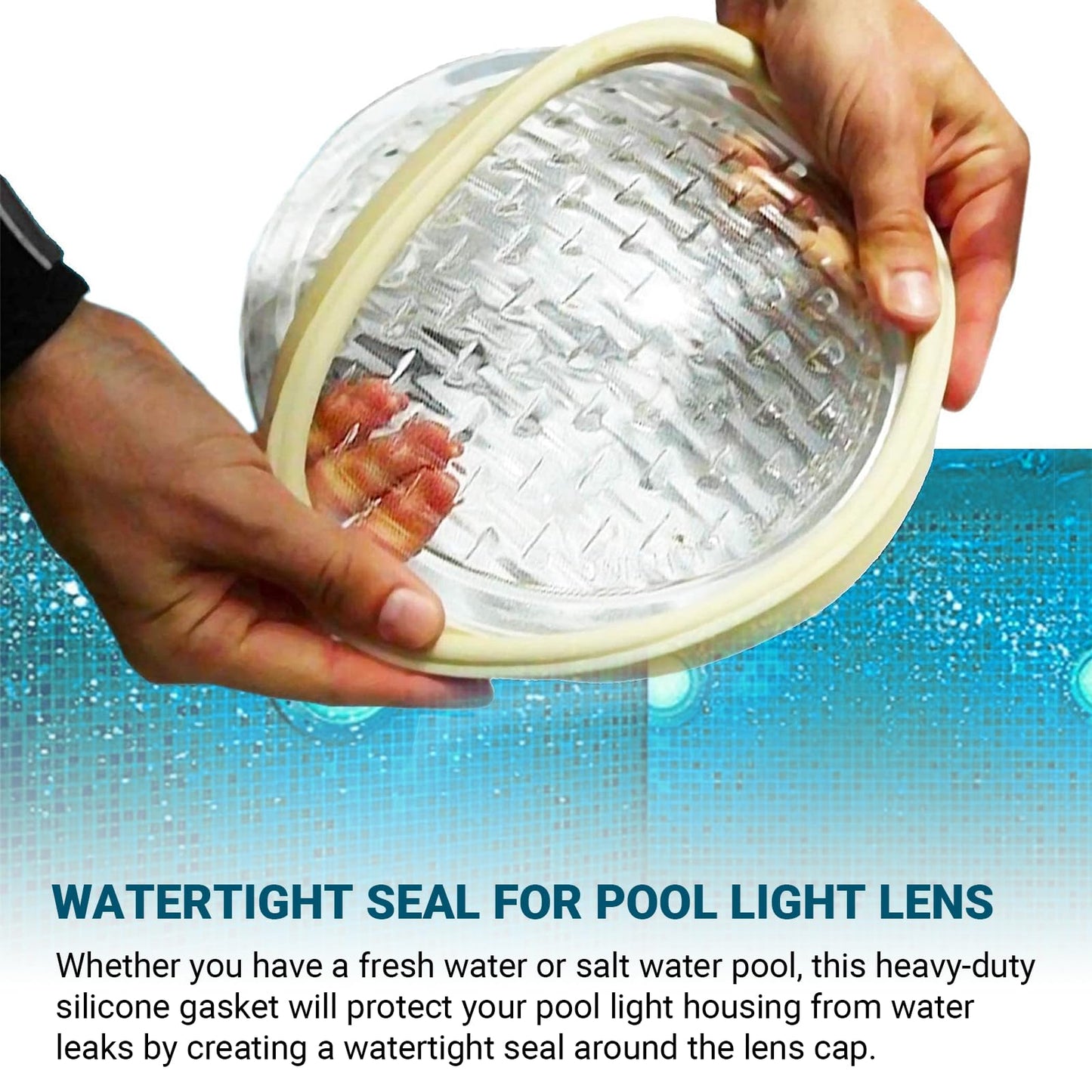 AR-PRO 8 3/8" Pool Light Lens Gasket - Exact Replacements for Pentair Part Numbers 79101600Z and 79104800 - Works with Pentair IntelliBrite, AmerLite, and SAM Amerlite Lights，Set of 3