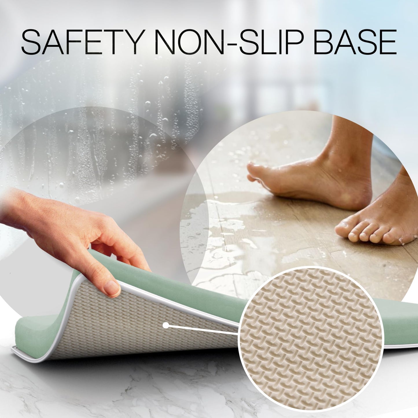 Comfortable Bath Kneeler and Elbow Kneeling Rest Pad for Baby Bathing Parents - Painless Foam Mat with Toy Organizer Pockets - Quick Drying, Foldable, Non-Slip for Baby and Toddler Bathing - Green