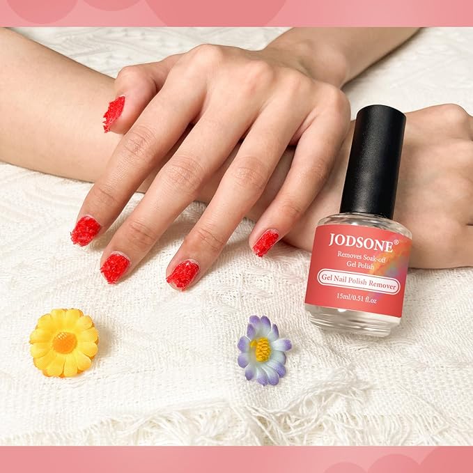JODSONE 15ML Gel Nail Polish Remover No Need Soaking or Wrapping Gel Remover for Nails 3-5 Minutes Easy And Quick