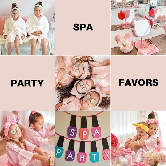 YOOVR 8pcs Spa Headband, Mothers Day Gifts Bulk, Stocking Stuffers for Teen Girls Women, Skincare Makeup Face Wash Headband, Hair Accessories, Party Favors for Adult, Easter Baskets Stuffers (Classic)