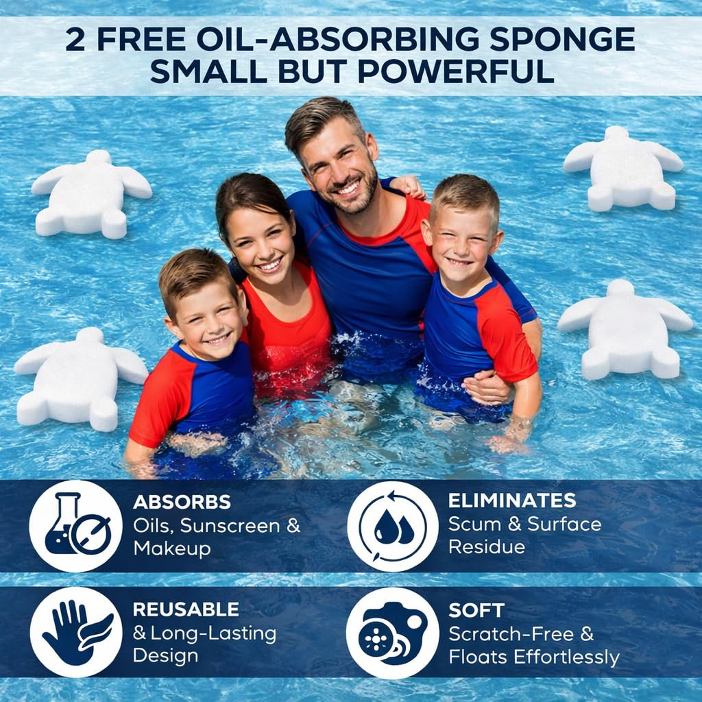 Spa Marvel Water Treatment & Conditioner – Enzyme-Based Hot Tub Water Care – Improves Water Quality, Comfort & Odor – Helps Reduce Chemicals – 16 fl oz – Lasts 30 Days – Includes 2 Sponges