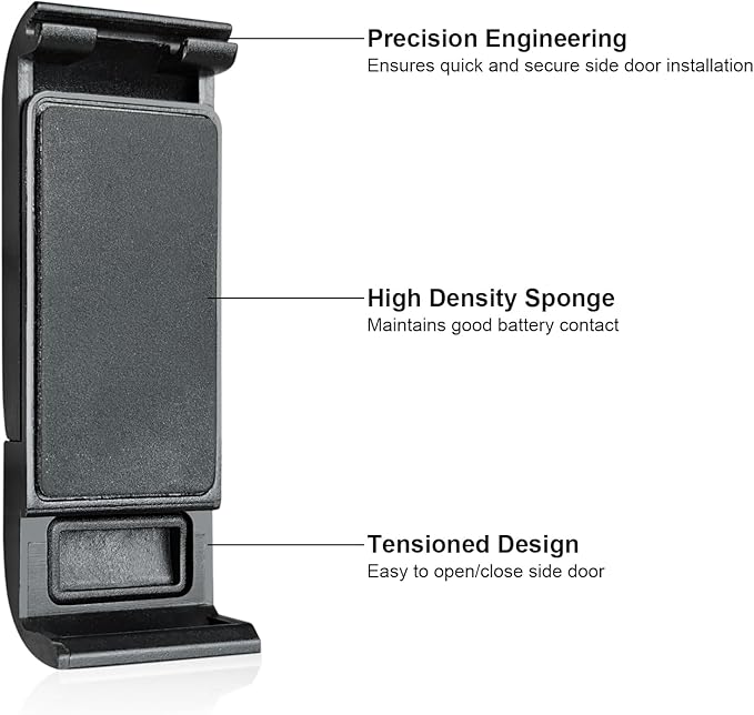 Replacement Battery Door Cover Compatible with GoPro Hero 13, 12, 11, 10, 9 Black Cameras, Dustproof Side Door Camera Accessories for Hero13