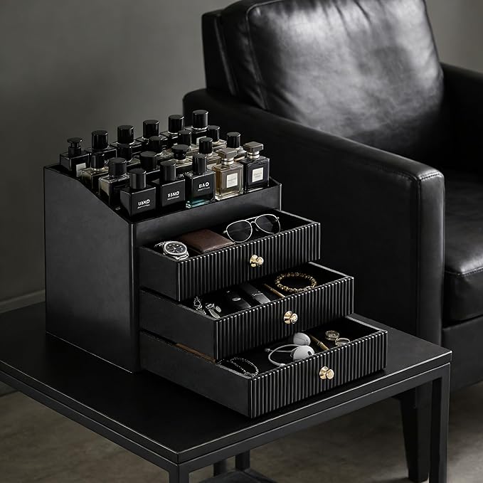 Mens Organizer,Perfume Organizer,Cologne Stand,Cologne Shelf,Perfume Stand,Bathroom Countertop Storage,Shelf for Bathroom Counter,Mens Dresser,Men Bedroom,Birthday Gifts for Men