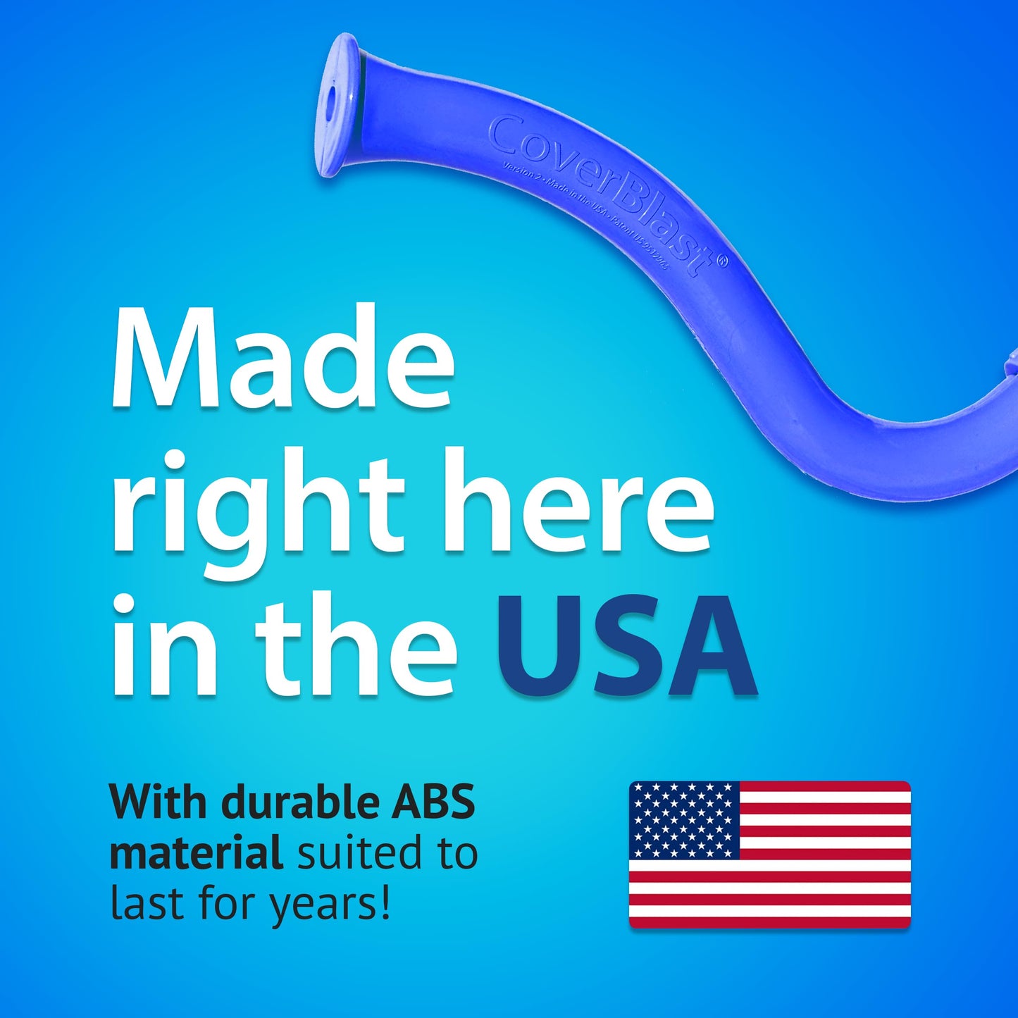 CoverBlast Pool Cover Pump Attachment - USA-Made & Patented Pool Cover Pump Hose Alternative w/ 25ft. Range - Easy-To-Install & Use Year-Round - Replaces Traditional Hoses, Eliminating Tripping Hazard