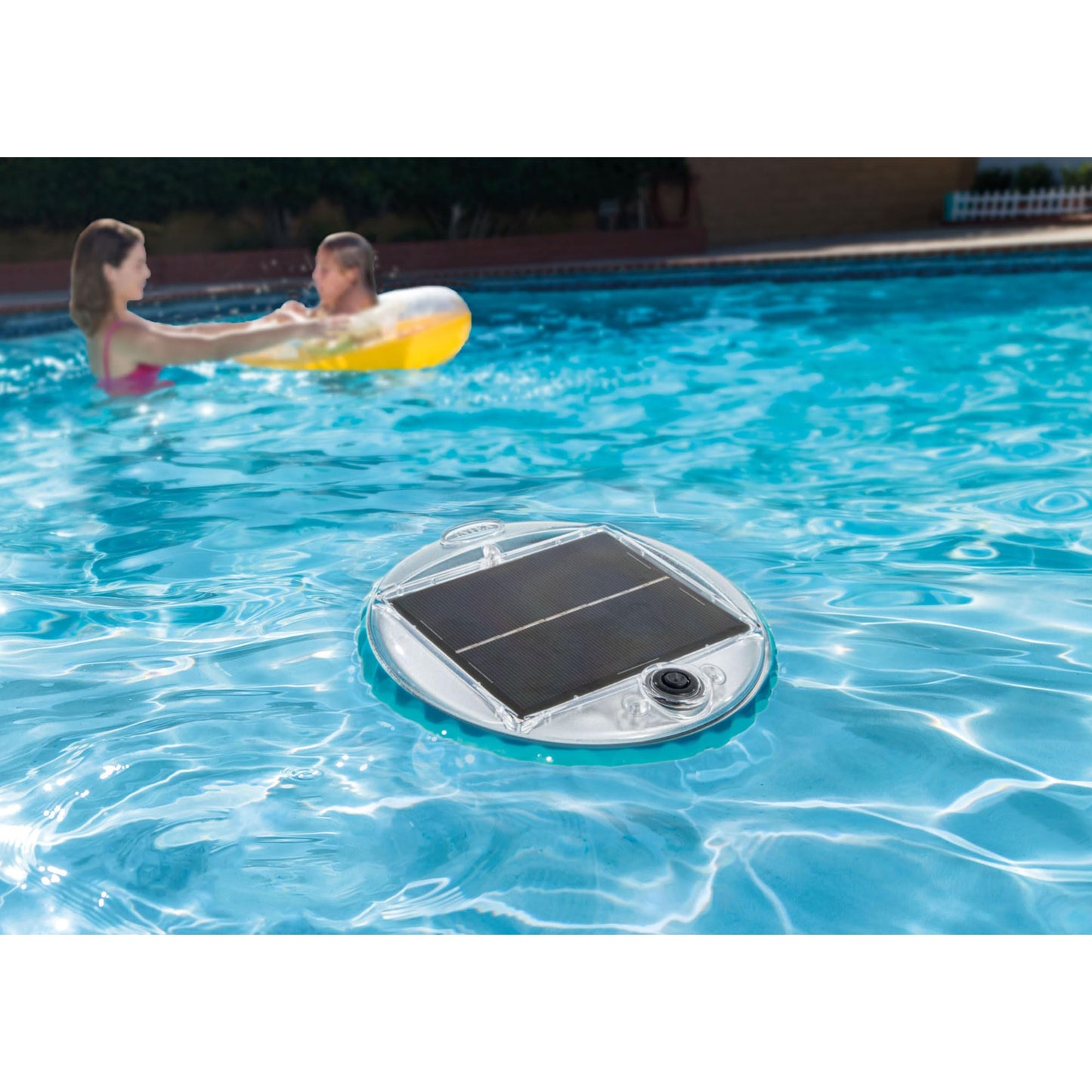 Intex 28690E Solar Powered LED Floating Light with Auto On and Auto Off, Color Changing and Static White Mode Swimming Pool Party Lights