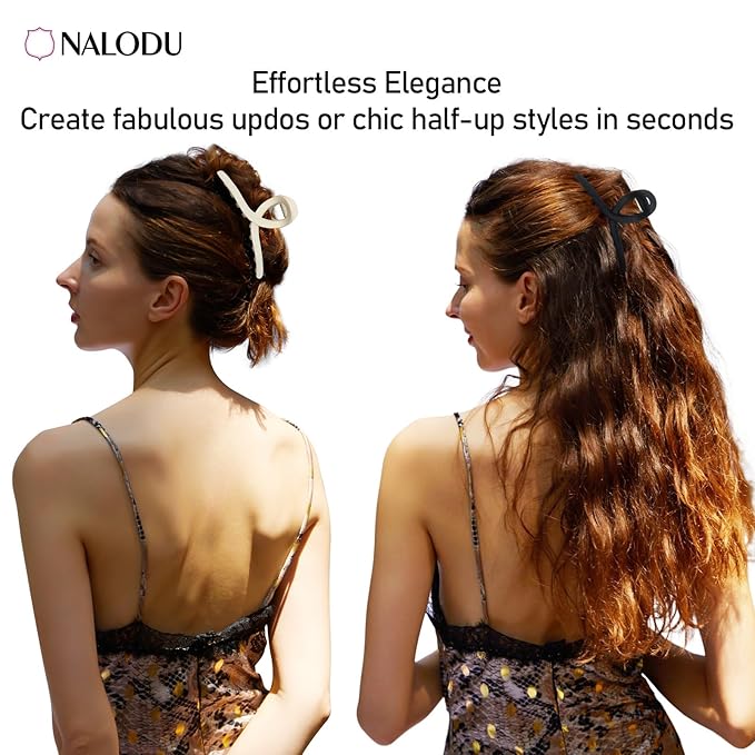 5 Inch Hair Claw Clips Extra Large No Slip Big Matte Jaw XL Clip for Thick Curly Long Hair Women, 4 Pack