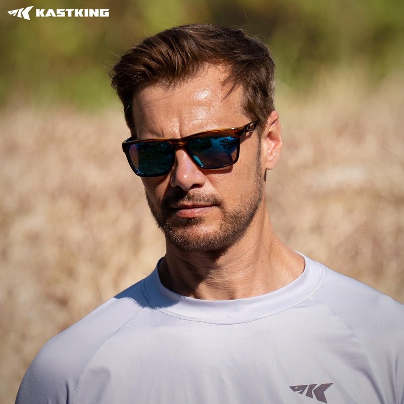 KastKing FlatRock Polarized Sport Sunglasses for Men and Women, Ideal for Driving Fishing Cycling Running, UV Protection