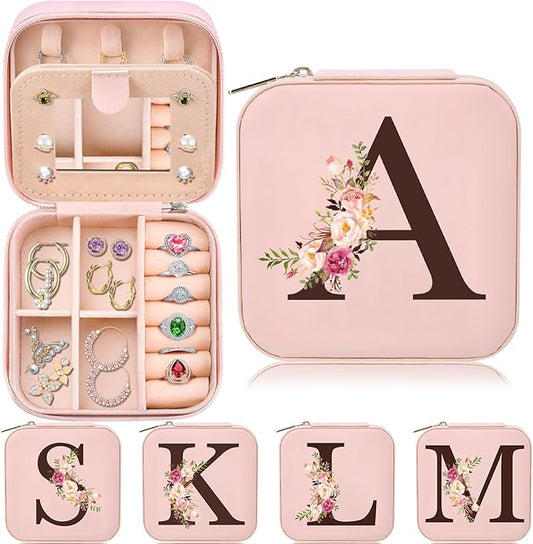 Easter Basket Stuffers for Teens, Mothers Day Mom Gifts Christmas Stocking Stuffers for Women Wife Teen Girl Gifts Trendy Stuff Travel Jewelry Box Case Organizer Personalized Birthday Gifts