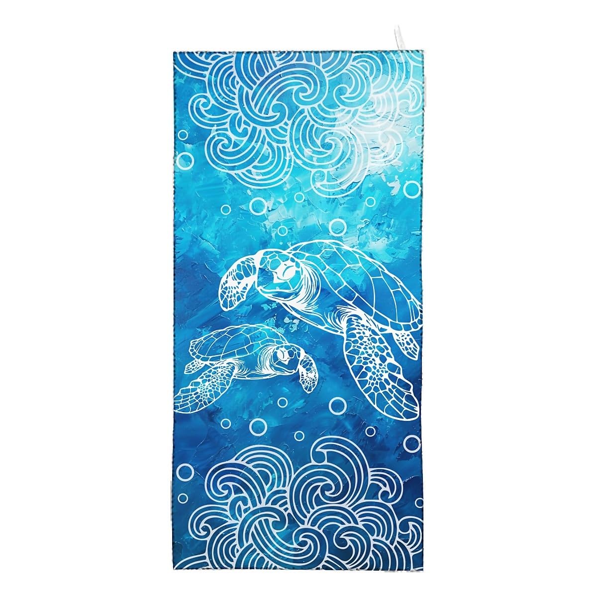 Amasnay Sea Turtle Microfiber Beach Towel Sand Free Towels Thin Quick Dry Super Absorbent Oversized Large Lightweight Towels for Travel Sports Pool Swimming Bath Camping Yoga Women Girls Adults