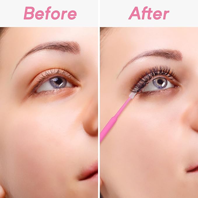 Micro Applicator Brushes & Microblading Cotton Swabs - Precision Beauty Supplies for Eyelash Extensions, Permanent Makeup, Brow Lamination, Lash Serum Applications