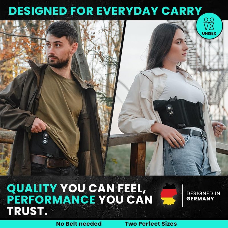 Award-Winning Belly Band Holster for Deep Concealment | Magnet Retention for 99% of Handguns | Military-Grade Durability & Closure, Extra-Wide Comfort Band | 40% Faster Draws, Trusted by Pros & Vets