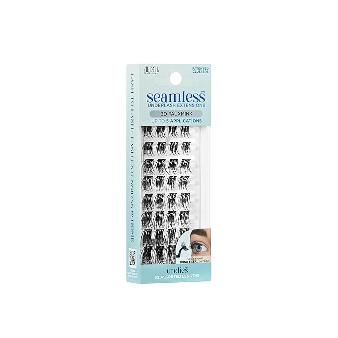 Ardell Seamless 3D Faux Mink Underlash Extensions Refill Kit - DIY Lash Clusters, Customizable Eyelash Extension for Natural Looking Lashes, 5-Pack
