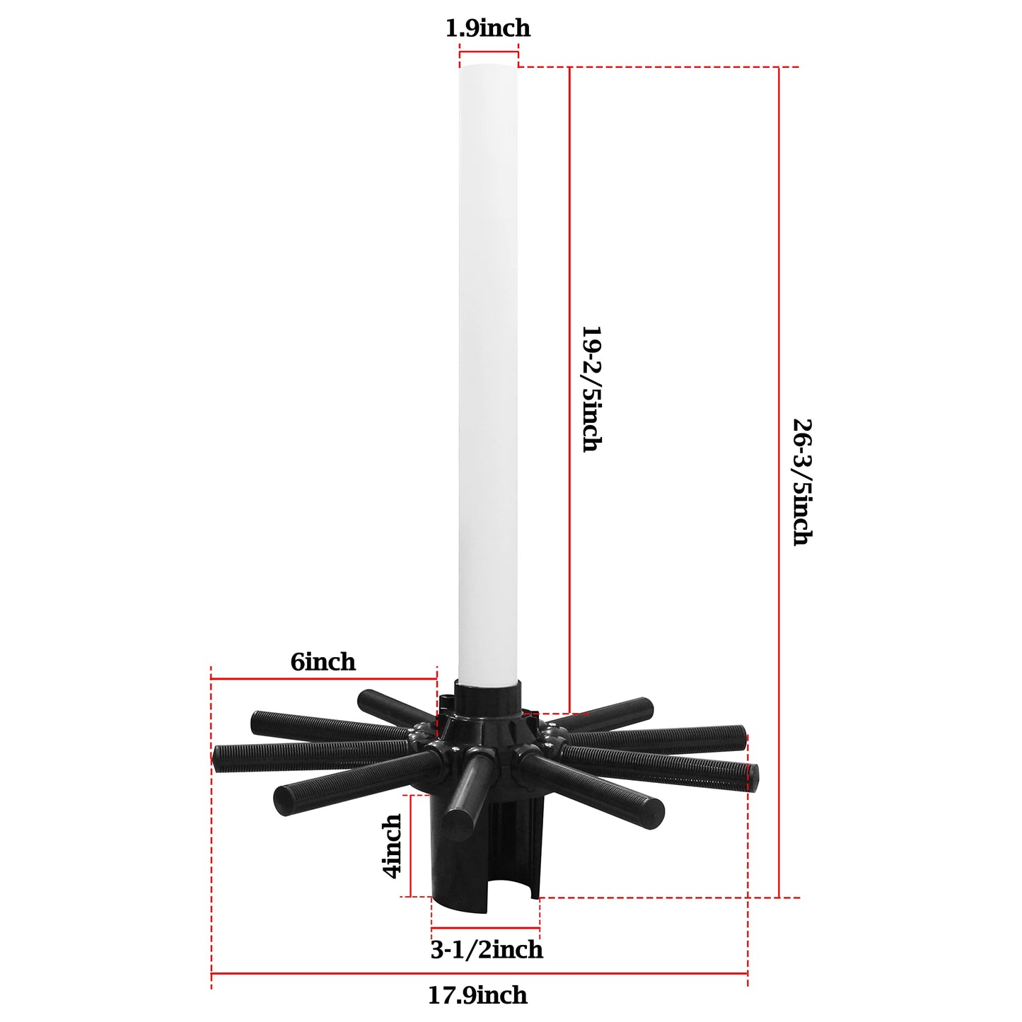 SX220DA Lateral Assembly with Center Pipe Compatible with Hayward Pro Sand Filter Series S220T