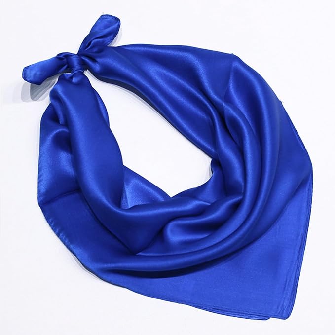 vimate 35" Square Silk Like Head Scarf - Women's Fashion Satin Scarf Bandana for Hair Wrapping at Night.
