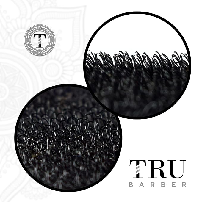 TRU BARBER Hair GrippersÃÂ® for Men and Women 2pcs - Salon and Barber, Hair Clips for Styling, Sectioning, Cutting and Coloring, Nonslip Grips, Hair holder (Black/White)