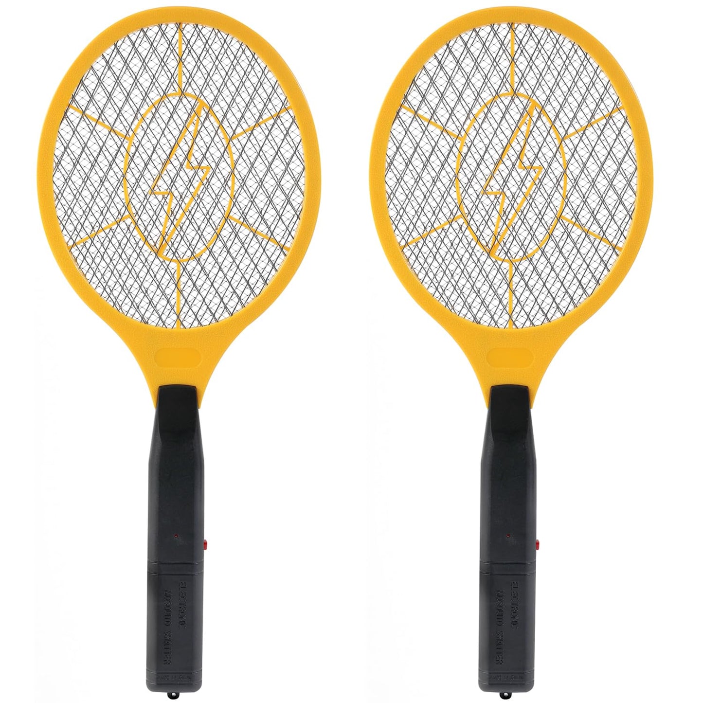2 Pack Electric Fly Swatter, Bug Zapper Racket for Indoor Pest Control, Handheld Insect Killer Bat Battery Powered Electric Mosquito Swatter for Outdoor and Home