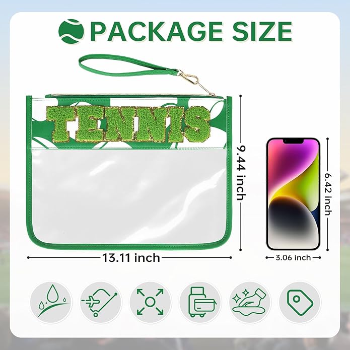 Baseball Gift Bags Baseballs Treat Bags Team Gifts Clear Chenille Letter Zipper Pouch Accessories Stuff Sport Portable