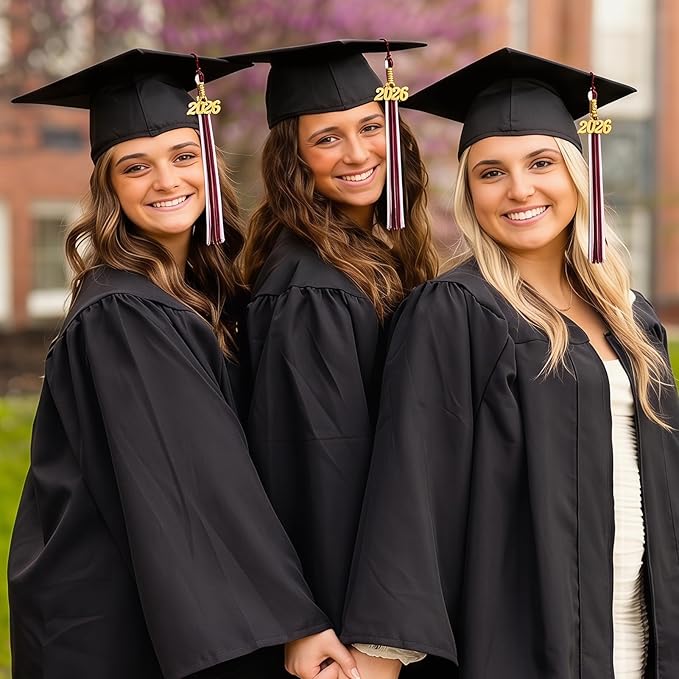GraduationMall Single&Multiple Color Graduation Tassel with 2026 Year Charm 9"