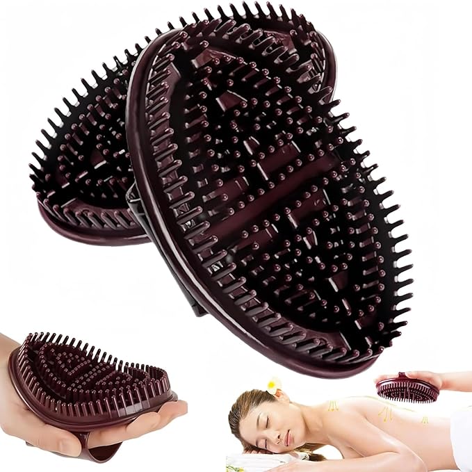 2 Pcs Meridian Brush Massage Brush, Beauty Salon Professional Custom Meridian Brush, Acupressure Meridian Brush, Meridian Scalp Massage Brush, Full Body Relaxation Comb