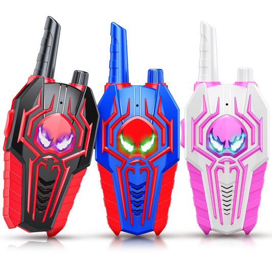 Cool Walkie Talkies for Kids Boys: 3 Pack Kids Walkie Talkies Toys Christmas Birthday Gifts for 3 4 5 6 7 8 Year Old Girls Boys Grandkids Camping Outdoor Toys Stocking Stuffers Boy Girl Gift Age 3-8