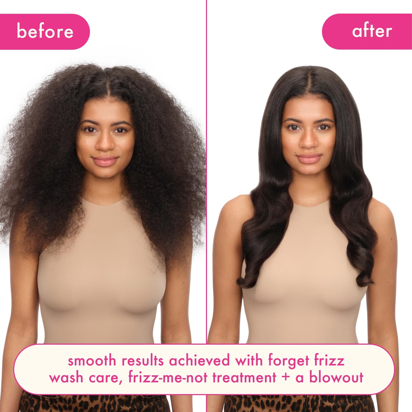 amika frizz-me-not hydrating anti-frizz treatment, 200ml | lightweight hydrating spray for medium to thick coarse hair types 2a-4c, humidity + heat protection, smooth frizz for up to 72 hours
