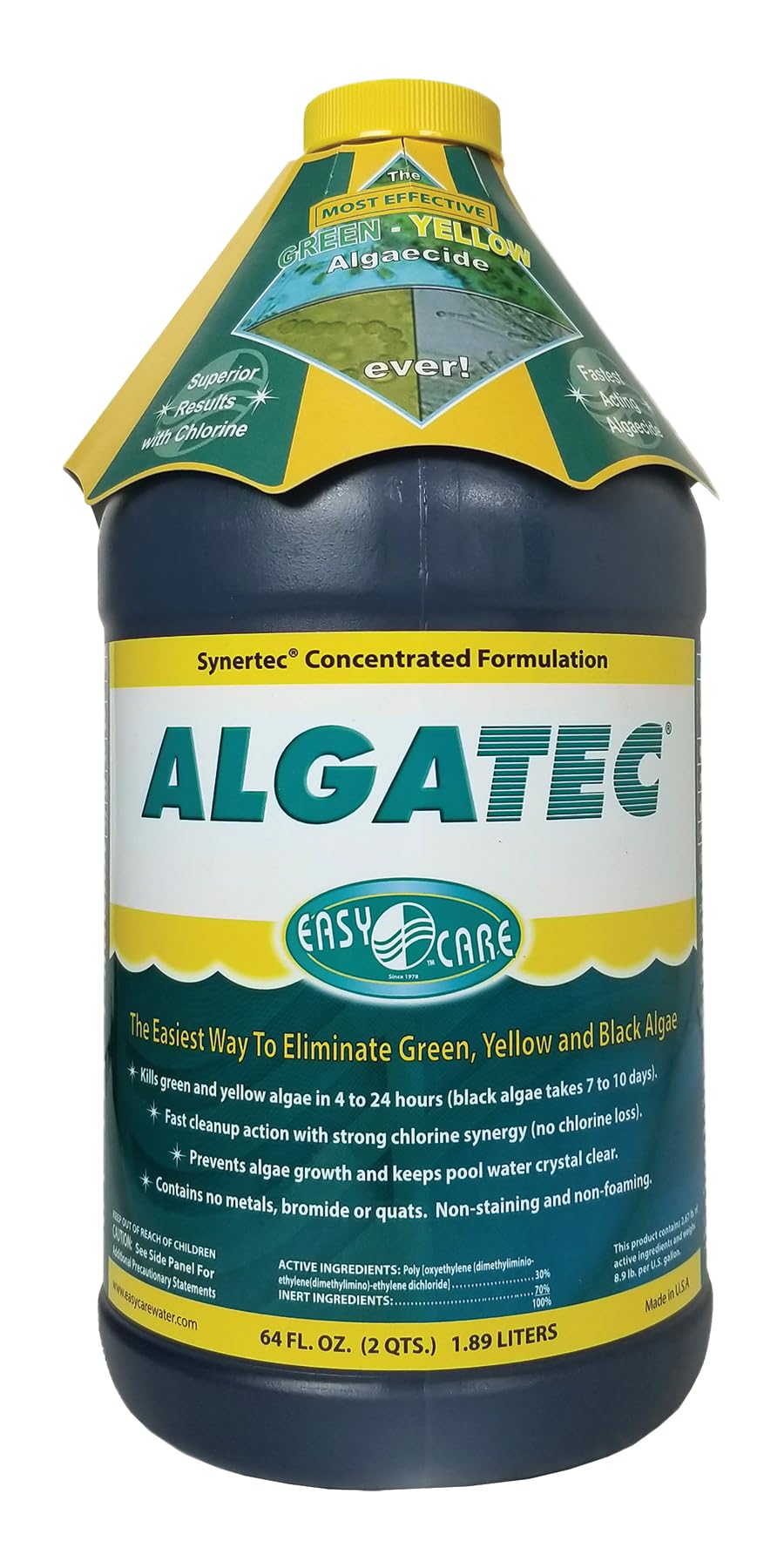 Algatec Super Algaecide-Clarifier, 64 Fl. Oz Bottle