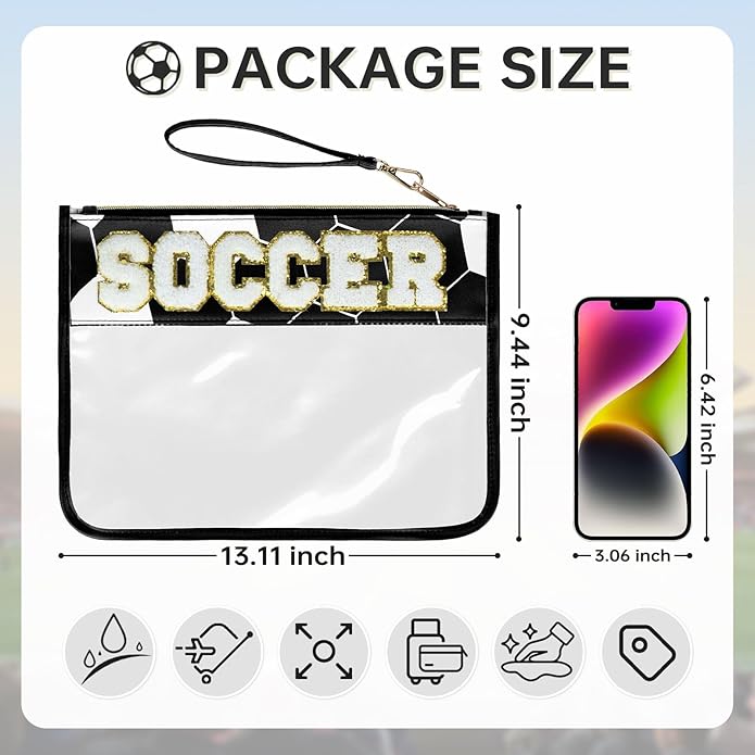 Baseball Gift Bags Baseballs Treat Bags Team Gifts Clear Chenille Letter Zipper Pouch Accessories Stuff Sport Portable