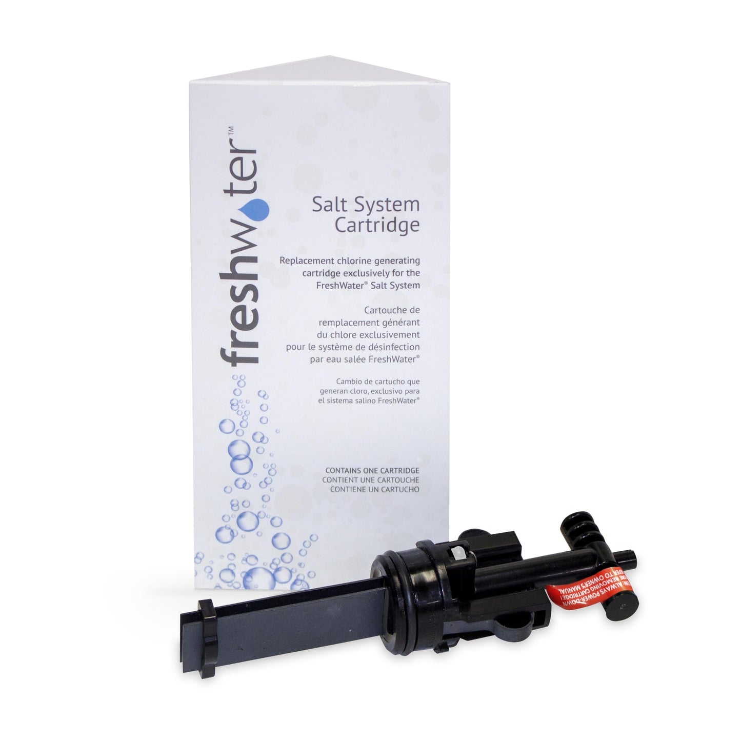 FreshWater Salt System Cartridge - Water Treatment Replacement Cartridge for Spas & Hot Tubs - Easy Maintenance - Supports Natural-Feeling Water to Help Prevent Dry Eyes & Itchy Skin (1 Pack)
