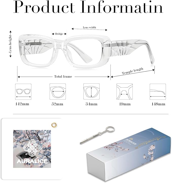 Rectangle Blue Light Glasses Noctera