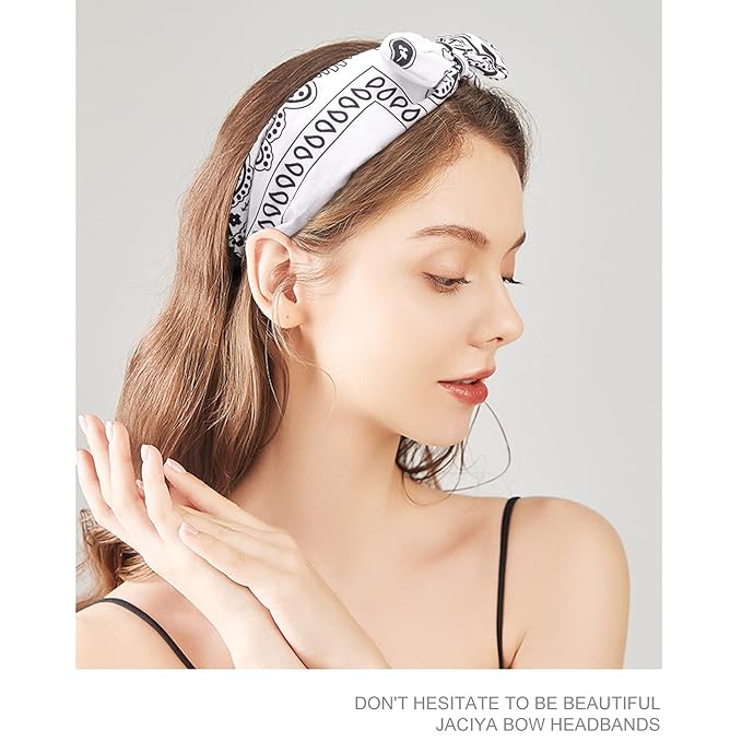 Jaciya Bandanas for Women Hair Bands for Women's Hair Head Bands No Slip Fashion for Women Hair Bands for Girls Diademas Para Mujer De Moda