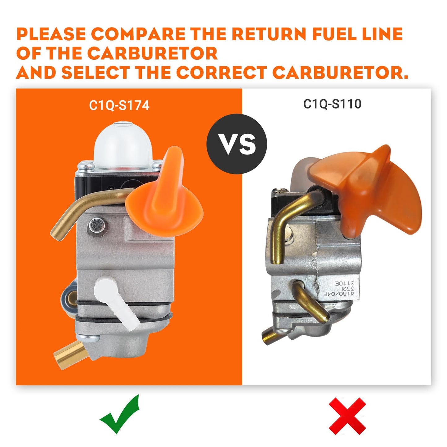 Hipa FS90R Carburetor for STIHL FS90 HT101 FS110R FS90 KM110R FS100RX KM90R FS110 FS 90R HT 101 FS 110 FS 110R FC90 HT131 HL100K HL100 FS100 HT100 FS87 HL90 Trimmer C1Q-S174