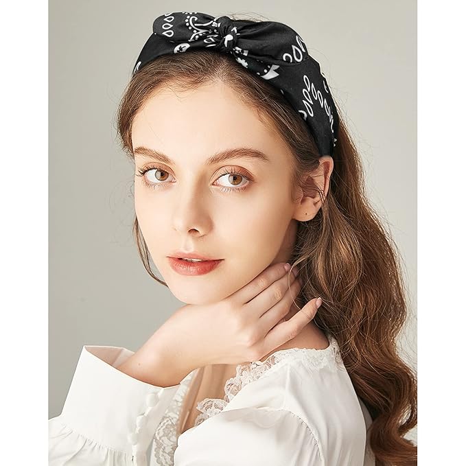 Jaciya Bandanas for Women Hair Bands for Women's Hair Head Bands No Slip Fashion for Women Hair Bands for Girls Diademas Para Mujer De Moda