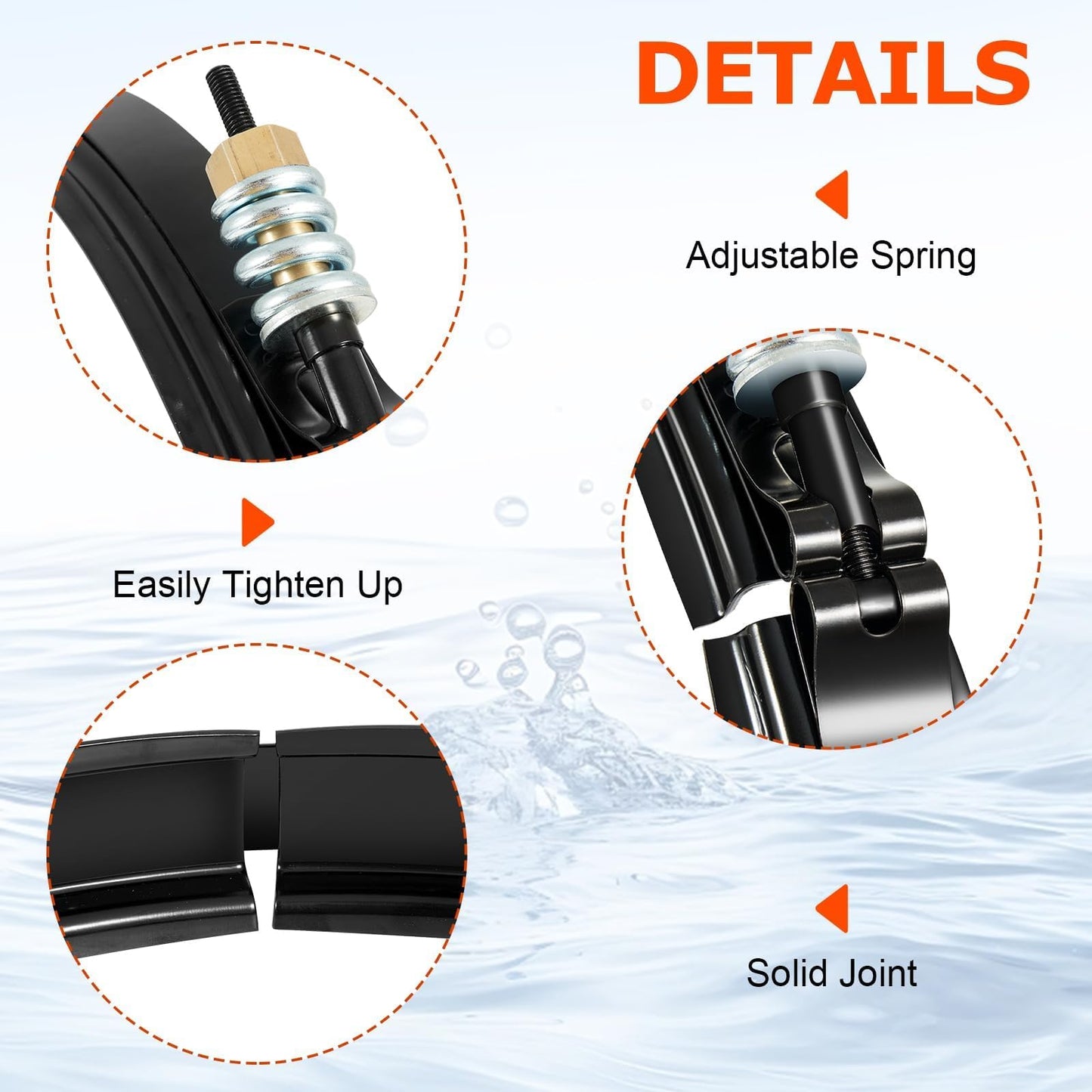 FILTERUP Upgrade 190003 Tension Control Clamp Kit and Spa Filter, Compatible with Pentair FNS Plus, Clean & Clear Plus, Quad DE Filters Steel Pool Filter Pumps, 23-1/4" Length