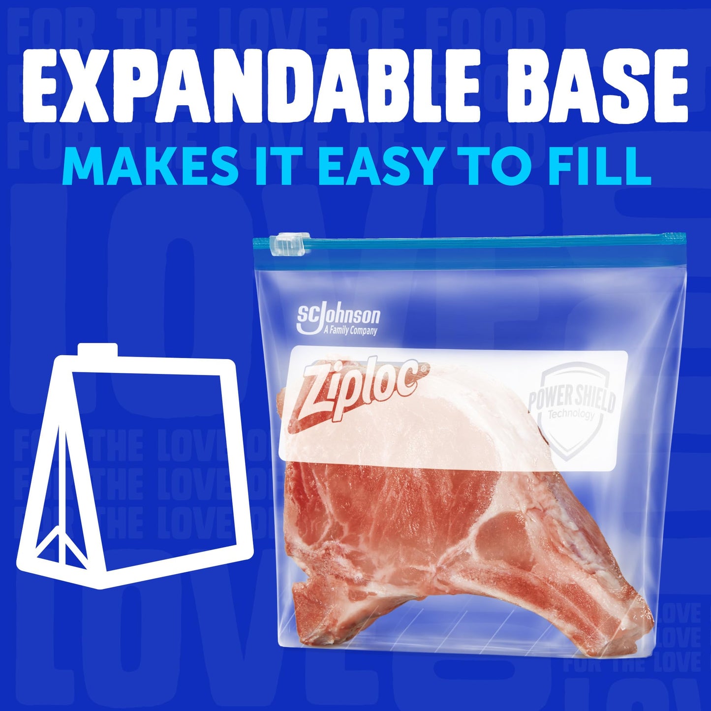 Ziploc Food Storage Gallon Freezer Slider Bags, Power Shield Technology for More Durability, 72 count