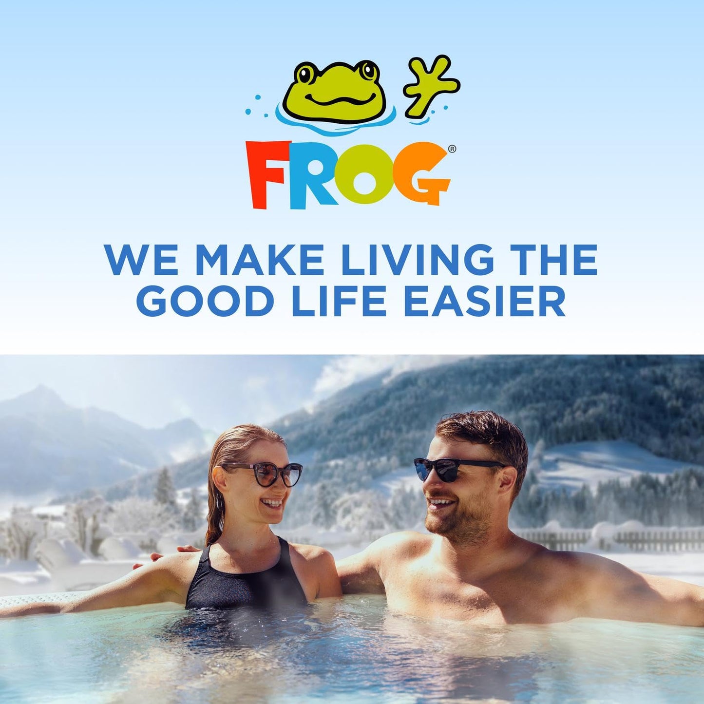 FROG Test Strips for Pools and Hot Tubs - Accurate Indicator for Free Chlorine or Bromine Levels, pH, Total Alkalinity and Total Hardness - Easy Water Testing - 50 Test Strips - 2 Pack