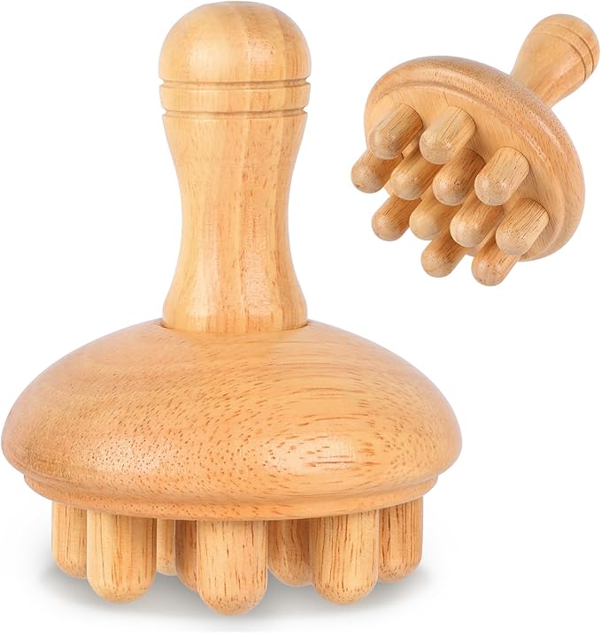 Wood Therapy Massage Tools, Anti Cellulite Massager Body Scraping Lymphatic Drainage Massager,Trigger Point Wood Therapy Gua Sha Tool for Body Sculpting,Back, Legs, Full Body Use