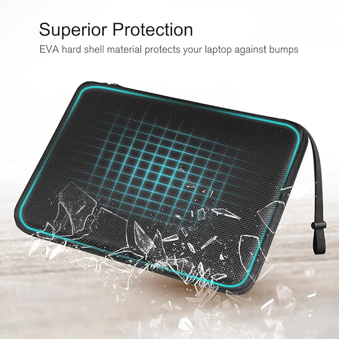 FINPAC Hard Laptop Sleeve Case for MacBook Neo A18 Pro,13 inch MacBook Air 2026 M5/M4/M3/M2/M1,14 inch MacBook Pro 2026 M5/M4/M3/M2 Pro/Max,Waterproof Case for Dell,Surface Laptop,HP,Acer,Black | Hard, M3 2024, A2918, A2992, A2779, A2442