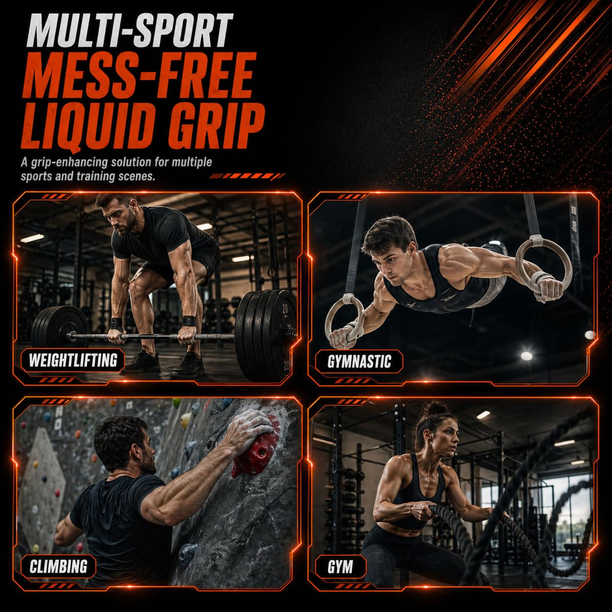 DYNAMICCOMBO Liquid Chalk for Weight Lifting & Gym Workouts, 4 oz