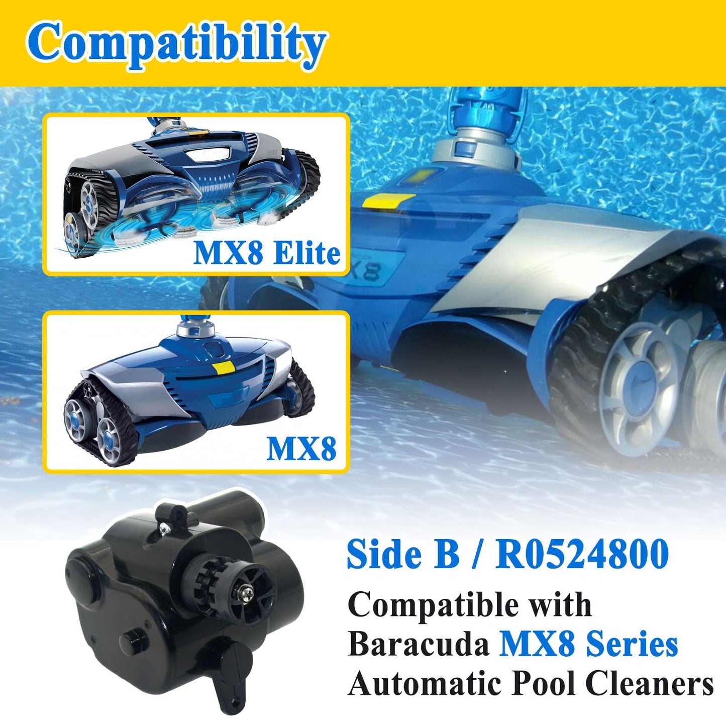 Zeiboat R0524800 Side B Direction Control Device Replacement, for MX8 Series In Ground Automatic Pool Cleaners