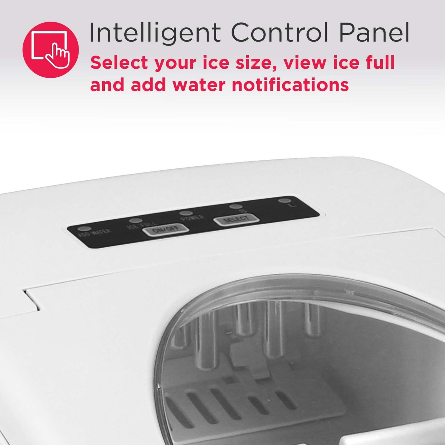 FRIGIDAIRE Portable Compact Ice Maker, Counter Top Ice Making Machine, 26lb per day, White