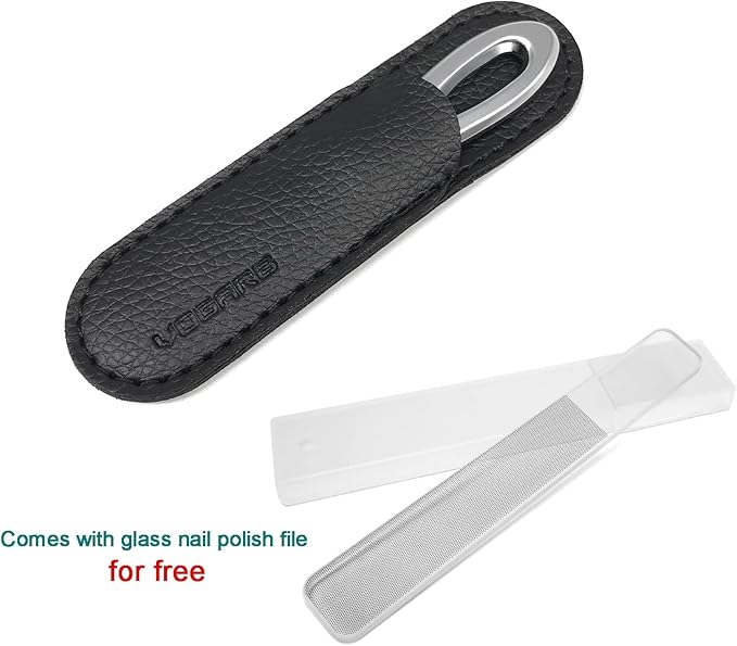 Travel Nail Files for for Thick Toenails, 3.6 Inch Diamond Nail File for Natural Nails, Double Sided 180 Diamond Grits Emery Boards for Men Woman Salon Home Travel (1 PACK-BF01)