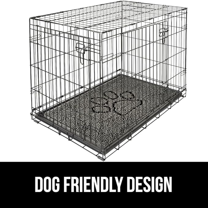 GORILLA GRIP SoakSTOPPER Dog Door Mat, 36x24 Machine Washable Rug Absorbent Doormat Captures Moisture Mud Dirt, Quick Dry Soft Chenille Entryway Rugs Indoor Entrance Mats for Dog Paws, Paw Grey